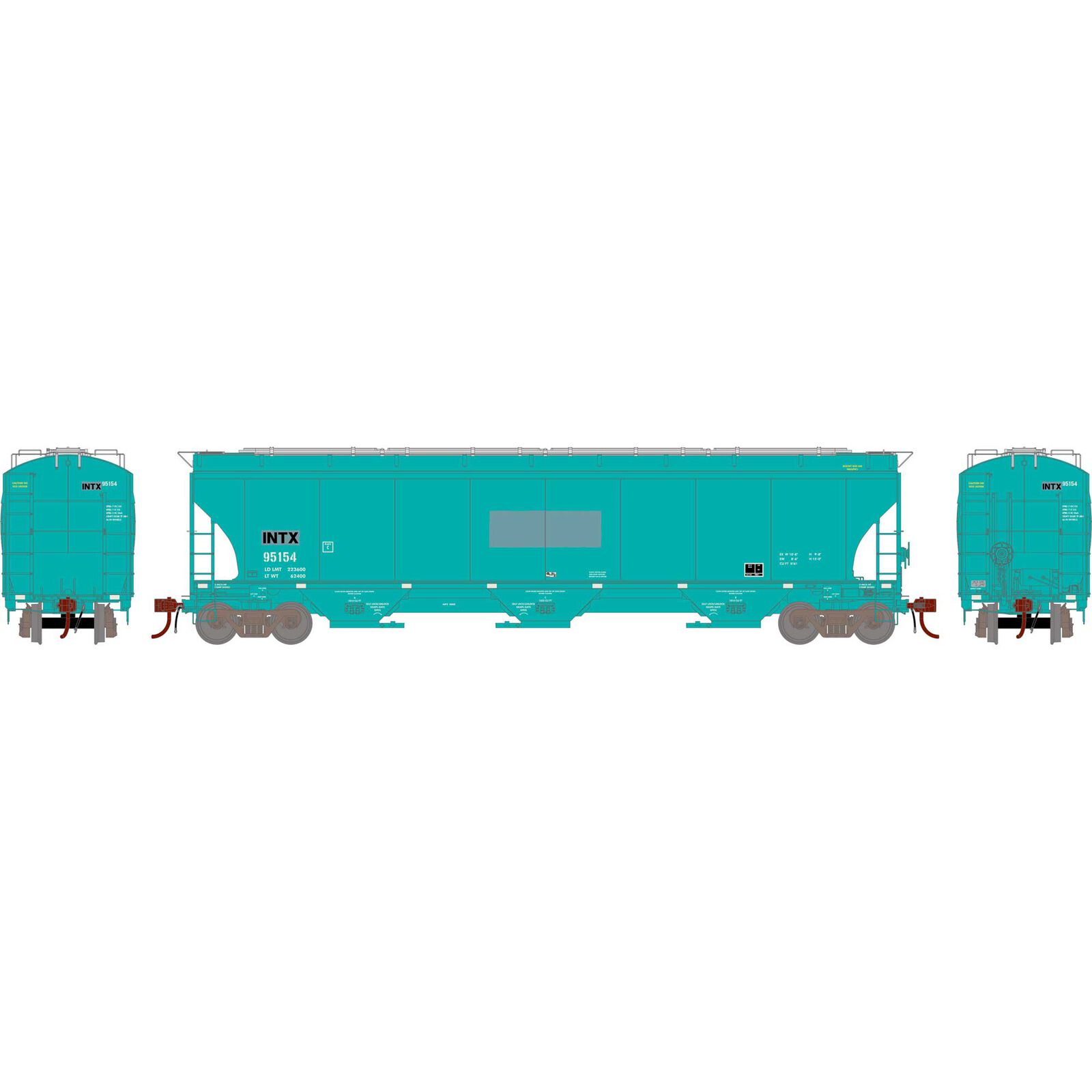 Interstate Commodities Inc. Trinity Covered Hopper #95154