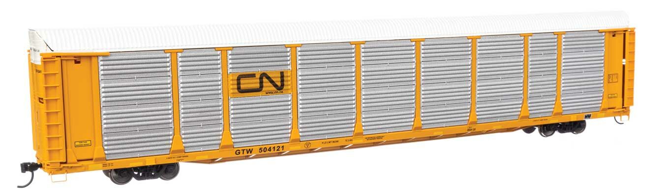 Canadian National (GTW) 89' Thrall bi-level auto carrier #504121