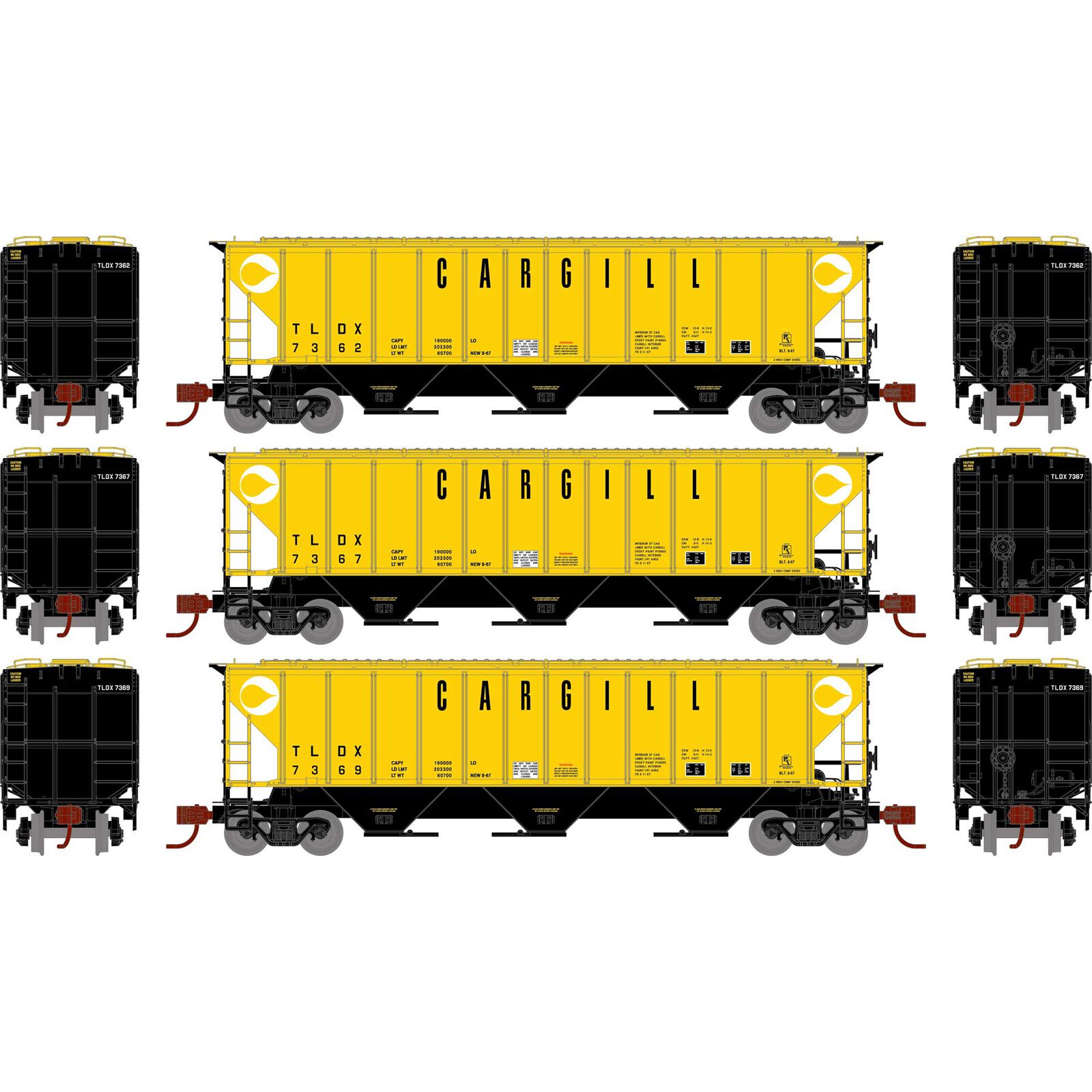 Cargill PS 4427 3-Bay Hopper 3-Pack