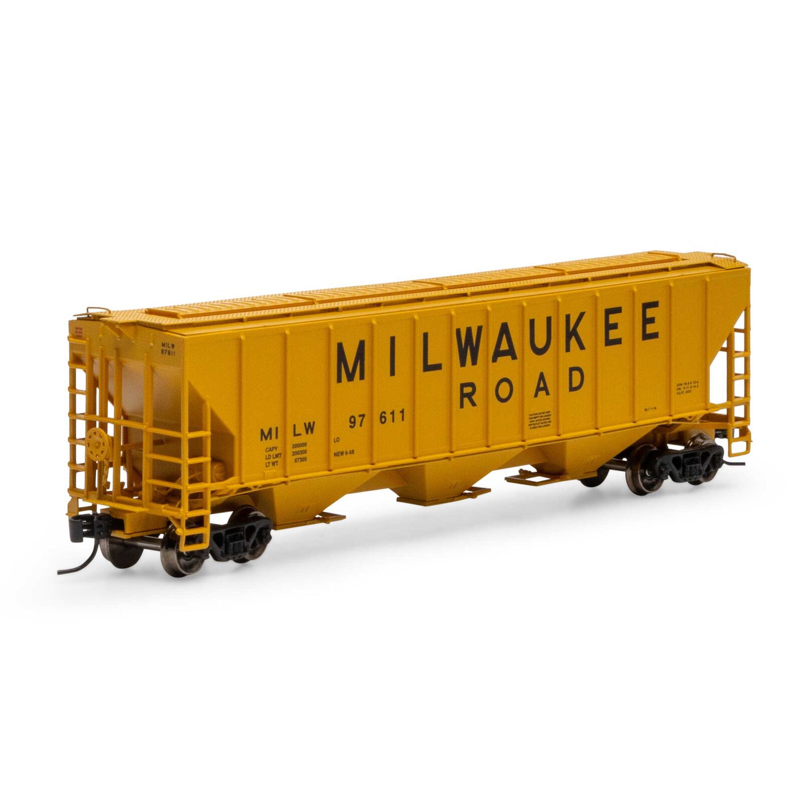 Milwaukee Road PS 4427 3-Bay Hopper #97611