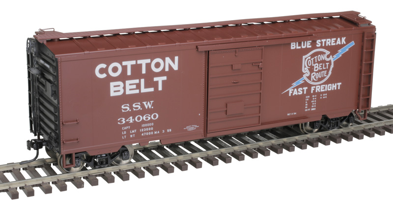 Cotton Belt 40' PS-1 boxcar with 7' door #34064