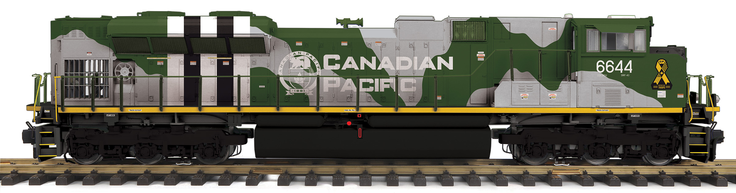 Canadian Pacific (WWII Military Pride) SD70ACe #6644 with ProtoSound 3