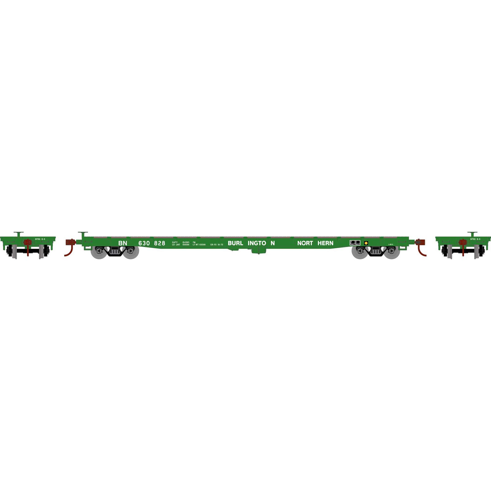 Burlington Northern 60' Flat Car #630828