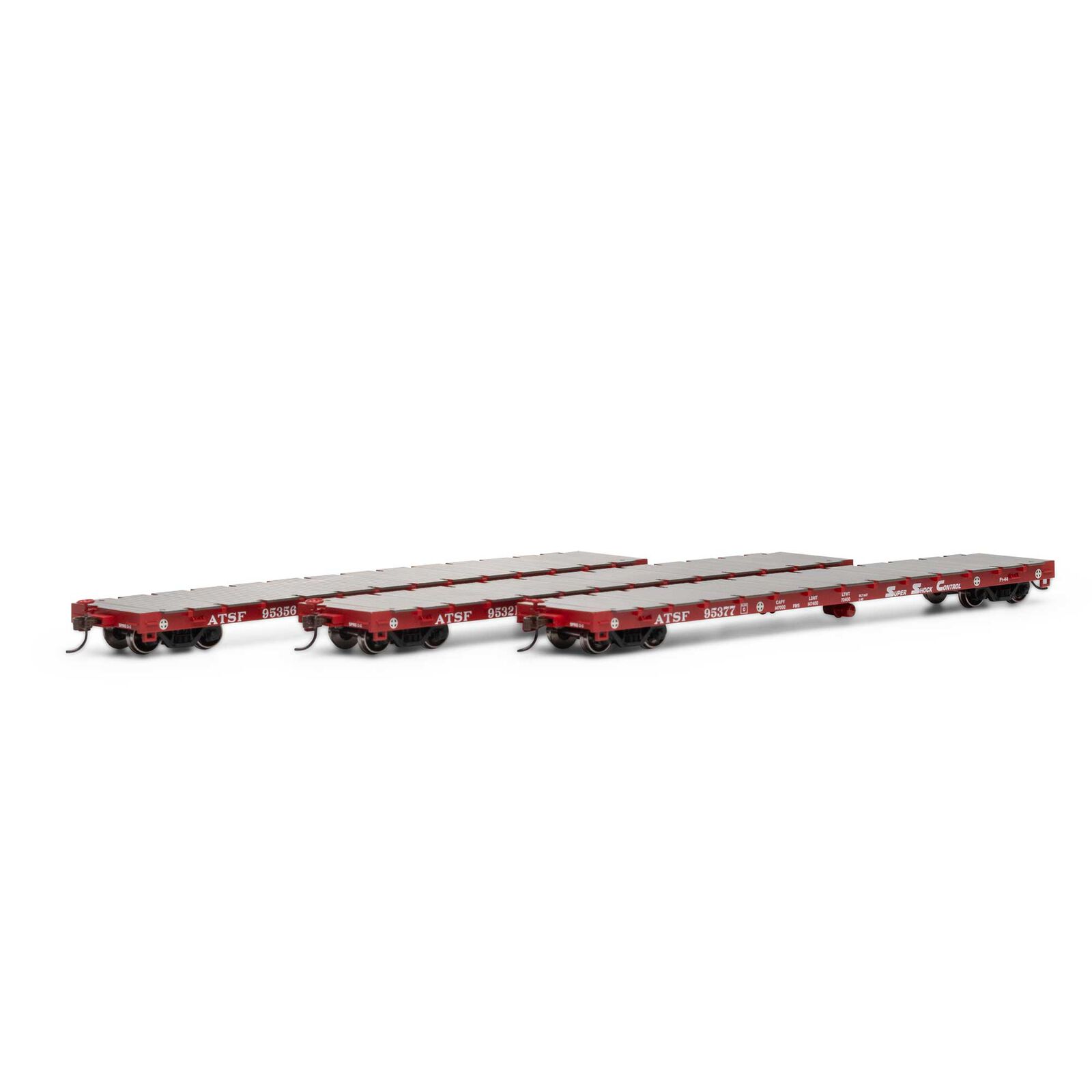Santa Fe 60' Flat Car 3-Pack