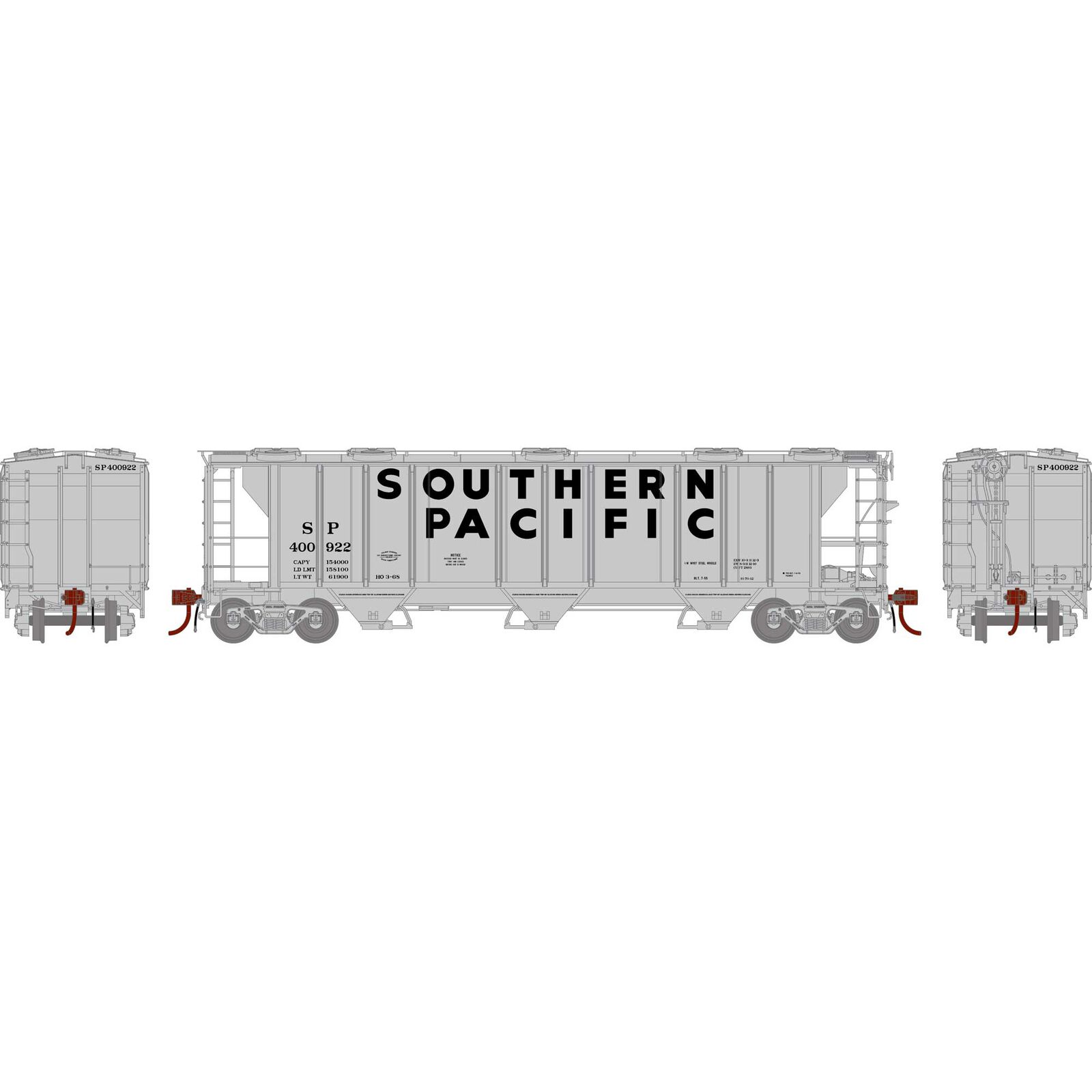 Southern Pacific PS 2893 Covered Hopper #400922
