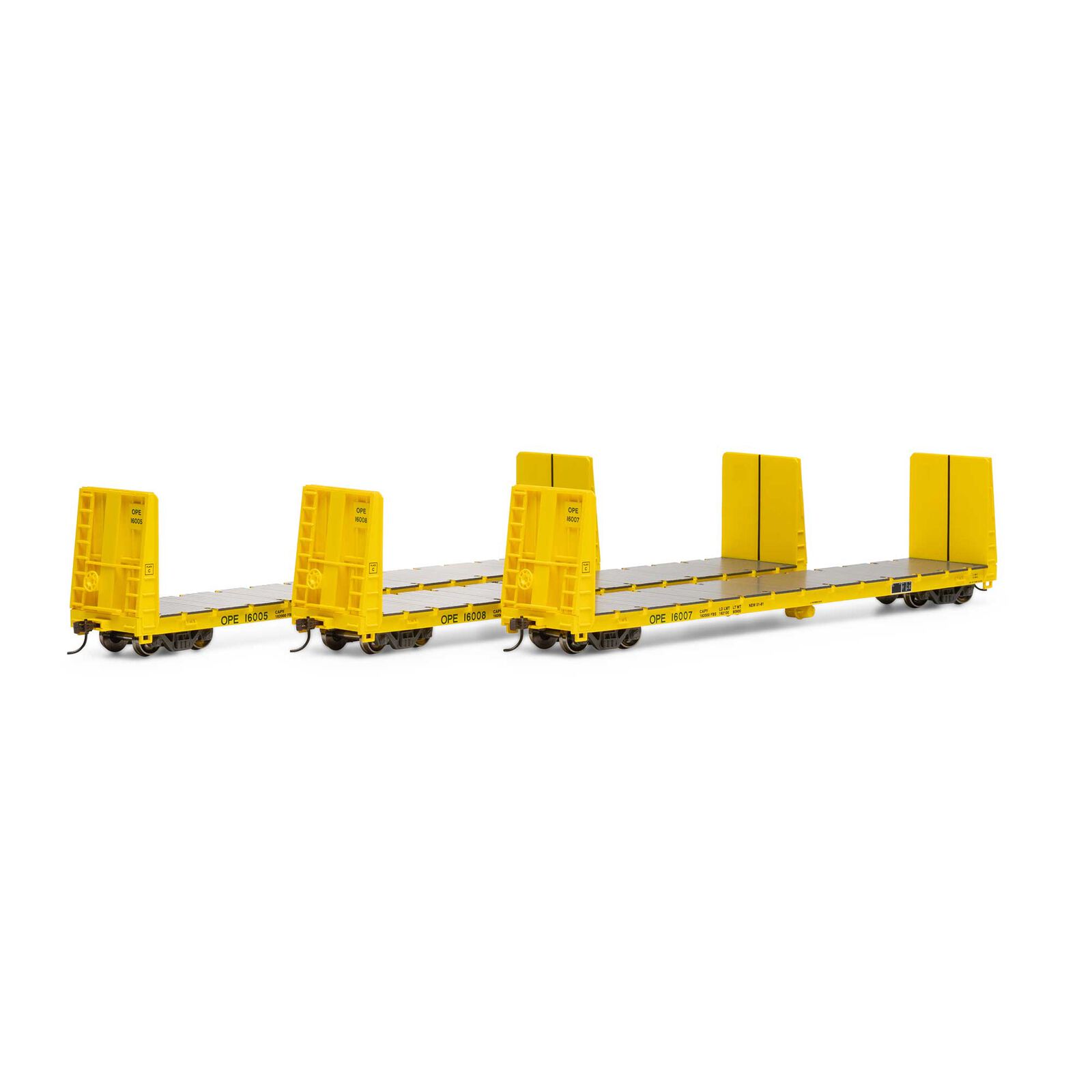 Oregon, Pacific & Eastern 60' Bulkhead Flat Car 3-Pack