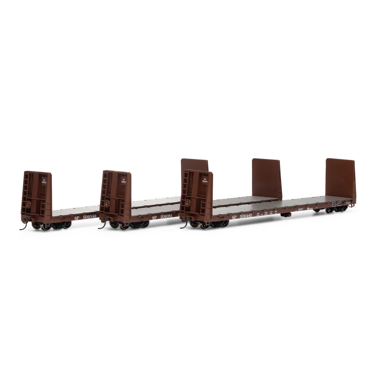 Southern Pacific 60' Bulkhead Flat Car 3-Pack