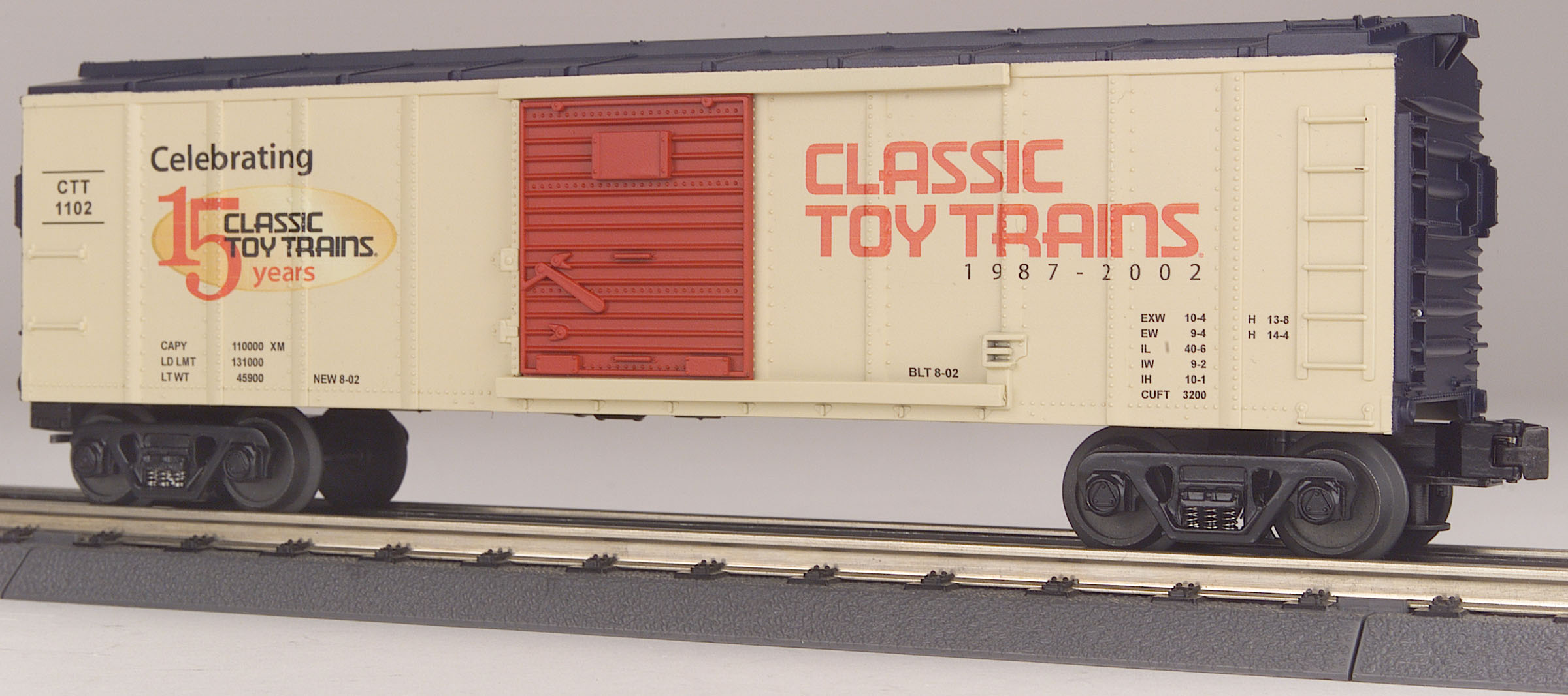 Classic Toy Trains 15th anniversary boxcar
