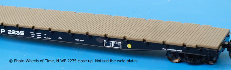 Western Pacific 53' 6" Flat Car #2235