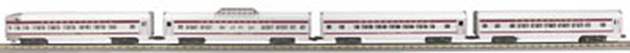 D.A.P. 2000 PRR tuscan 5-stripe GG-1 with 4-car 60' aluminum set