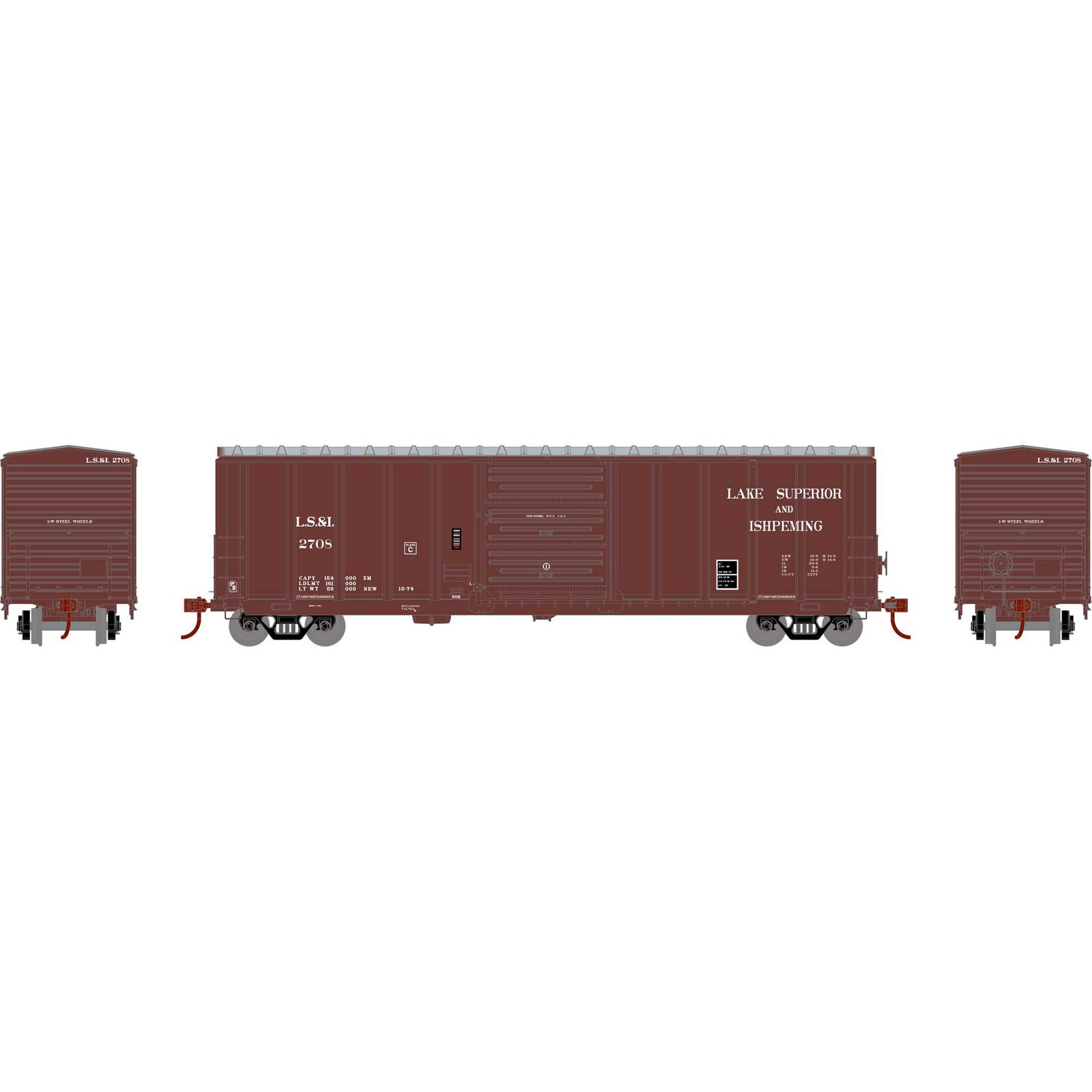 Lake Superior & Ishpeming 50' PS 5277 Box Car #2708