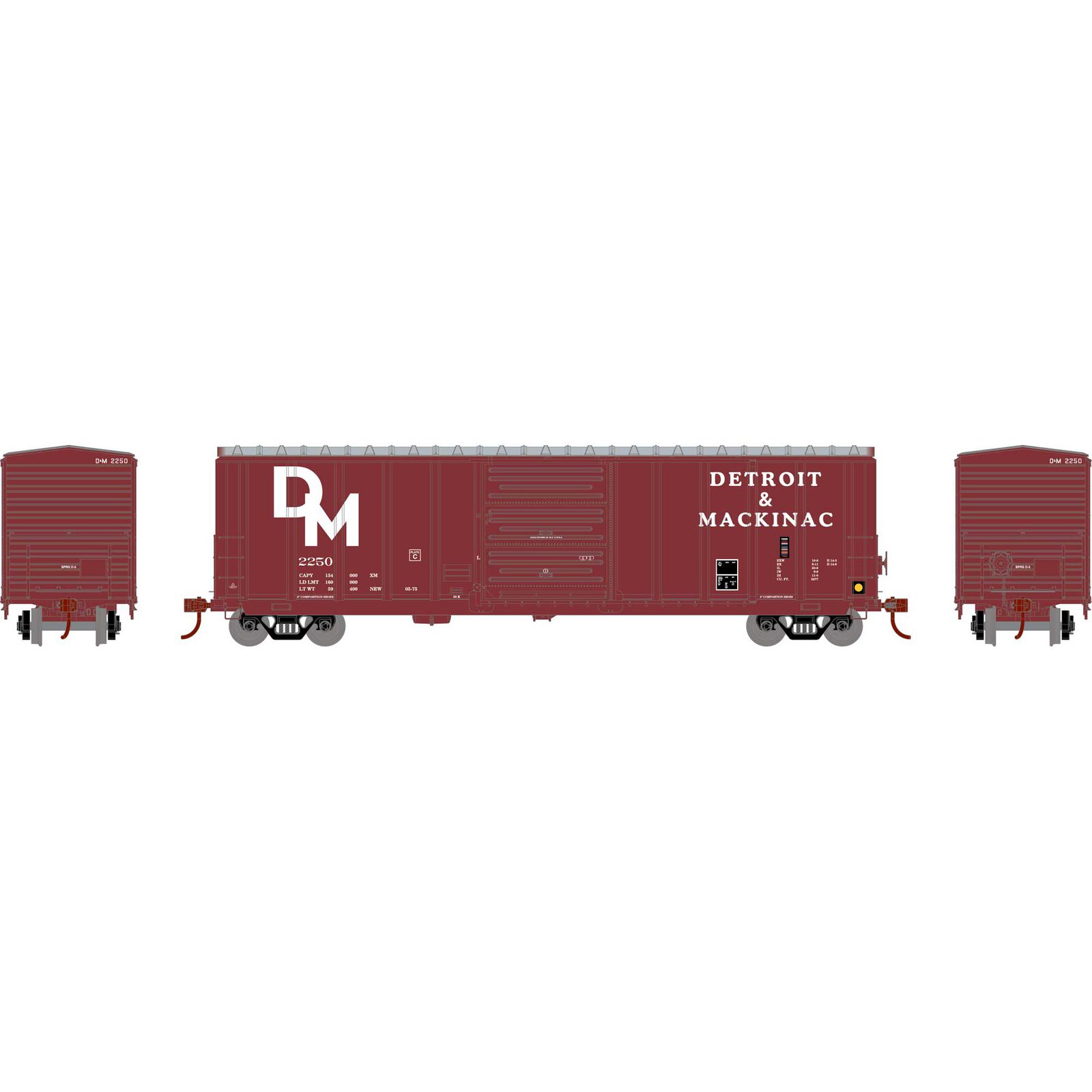 Detroit & Mackinac 50' PS 5277 Box Car #2250