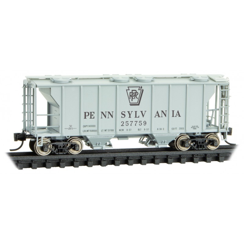 Pennsylvania Railroad PS-2 2-bay covered hopper #257759