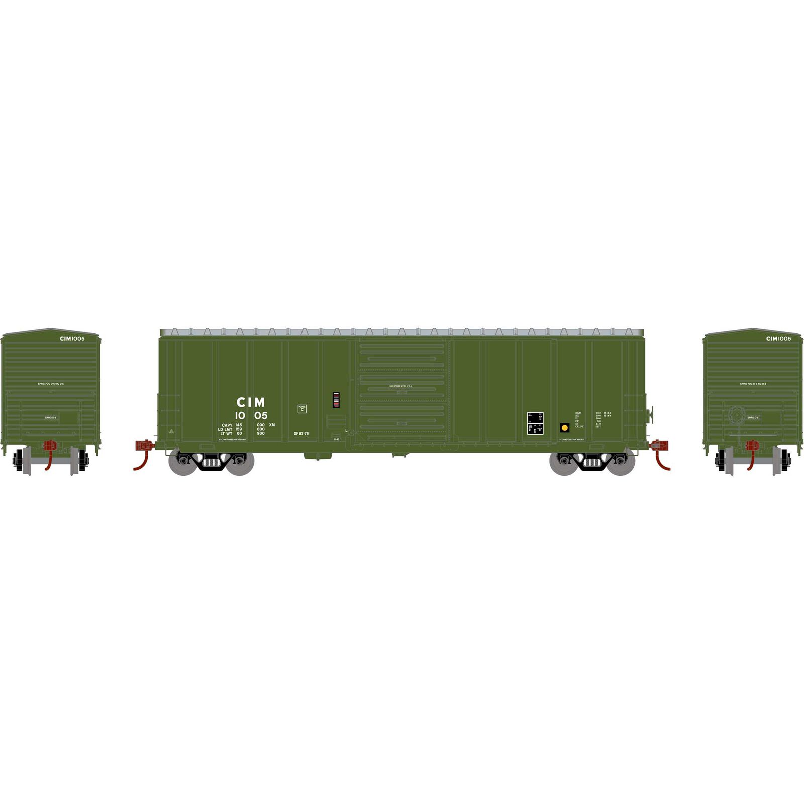 Chicago & Illinois Midland 50' PS 5277 Box Car #1005