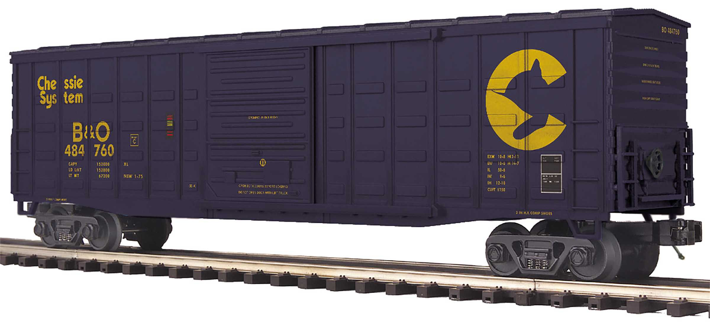 Chessie System 50' waffle boxcar
