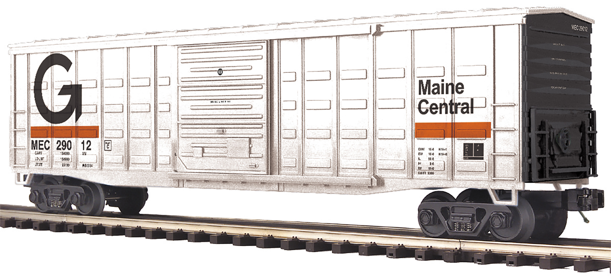 Maine Central 50' waffle boxcar