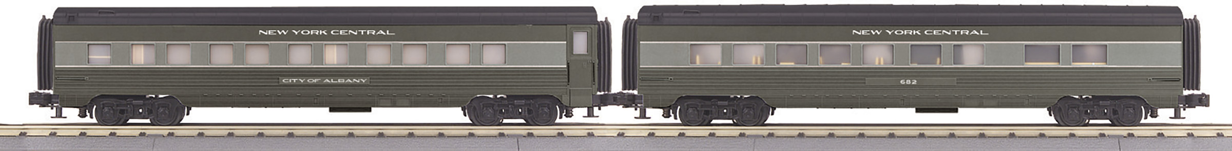 New York Central (lightning stripe) 60' streamlined sleeper/diner
