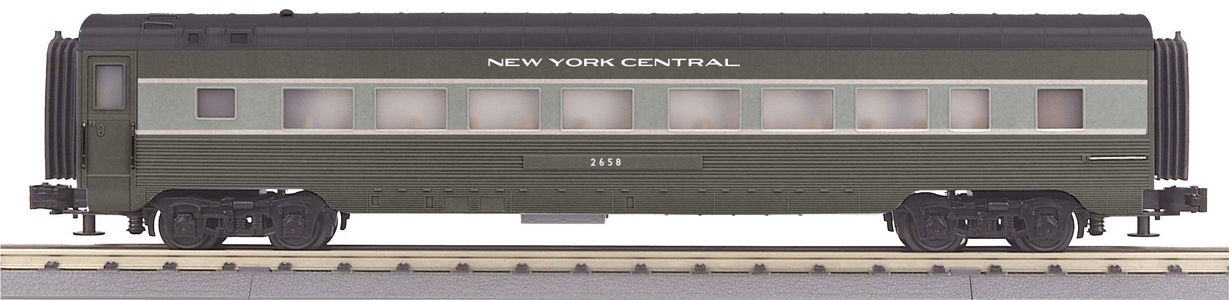 New York Central (lightning stripe) 60' streamlined coach