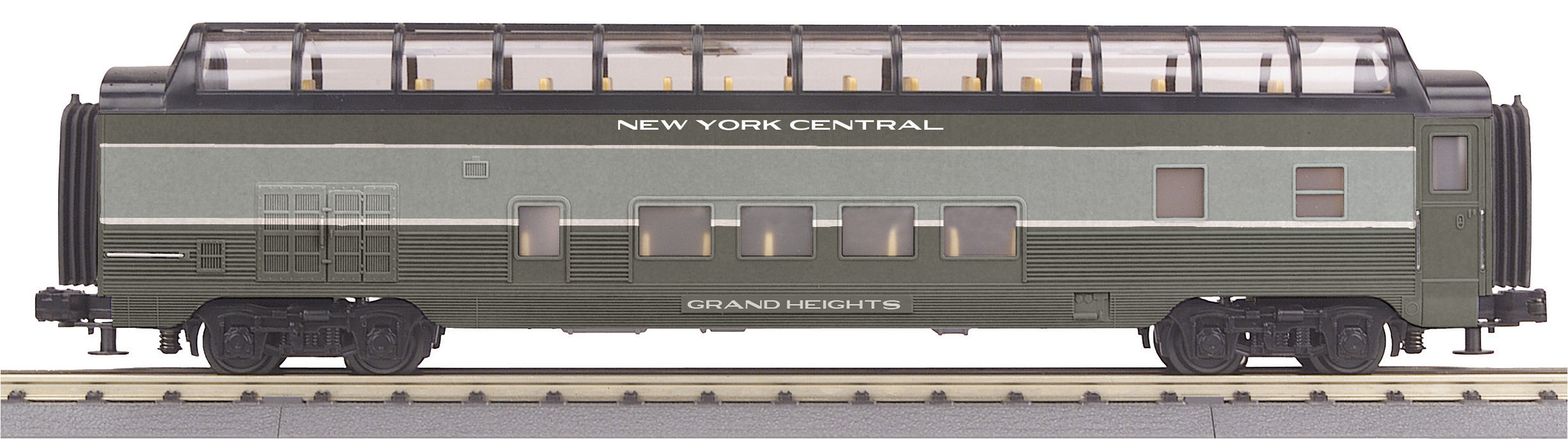 New York Central (lightning stripe) 60' streamlined full length dome
