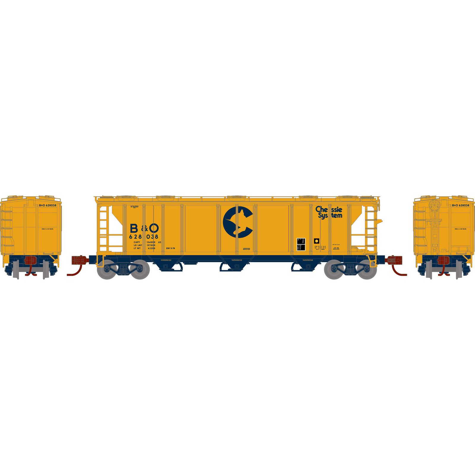 Chessie System PS 2893 covered hopper #628038