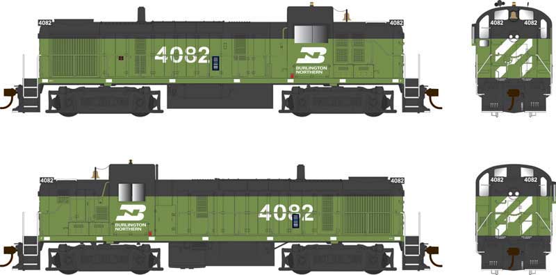 Burlington Northern Alco RS-3 #4082 With ESU LokSound