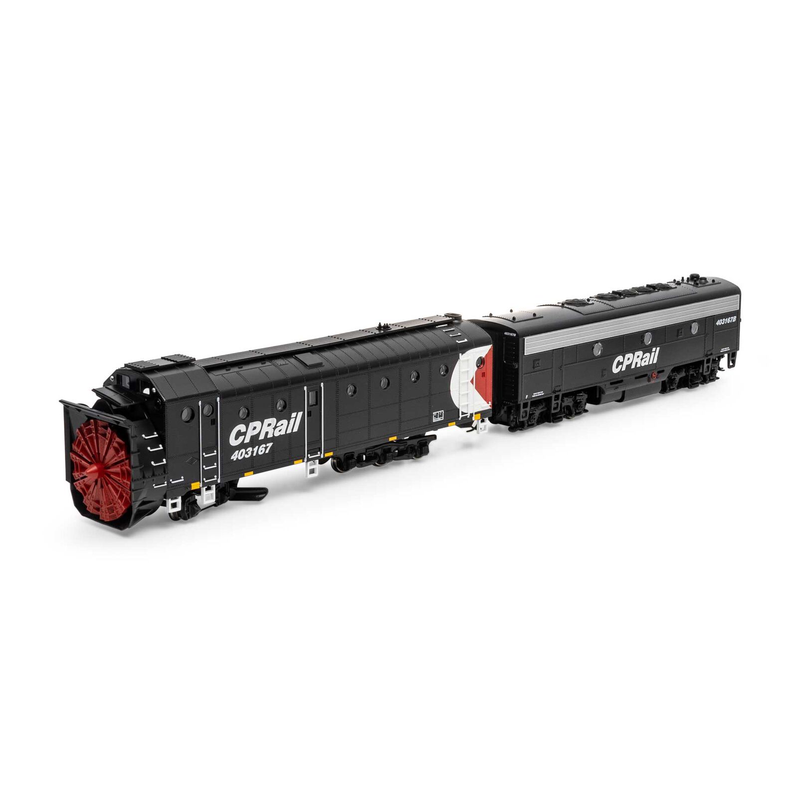 Canadian Pacific rotary snowplow #401367 & F7B power car #403167B
