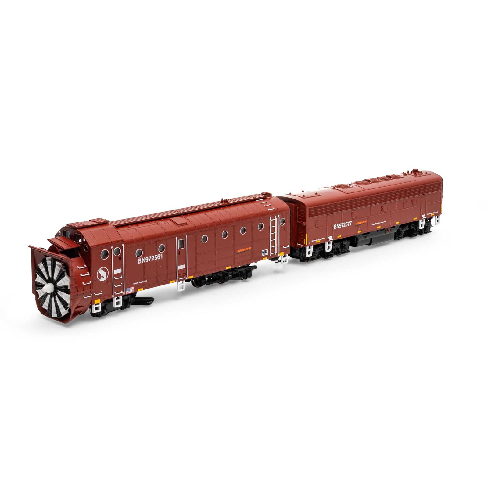 BNSF Railway rotary snowplow #972561 & F7B power car #972577