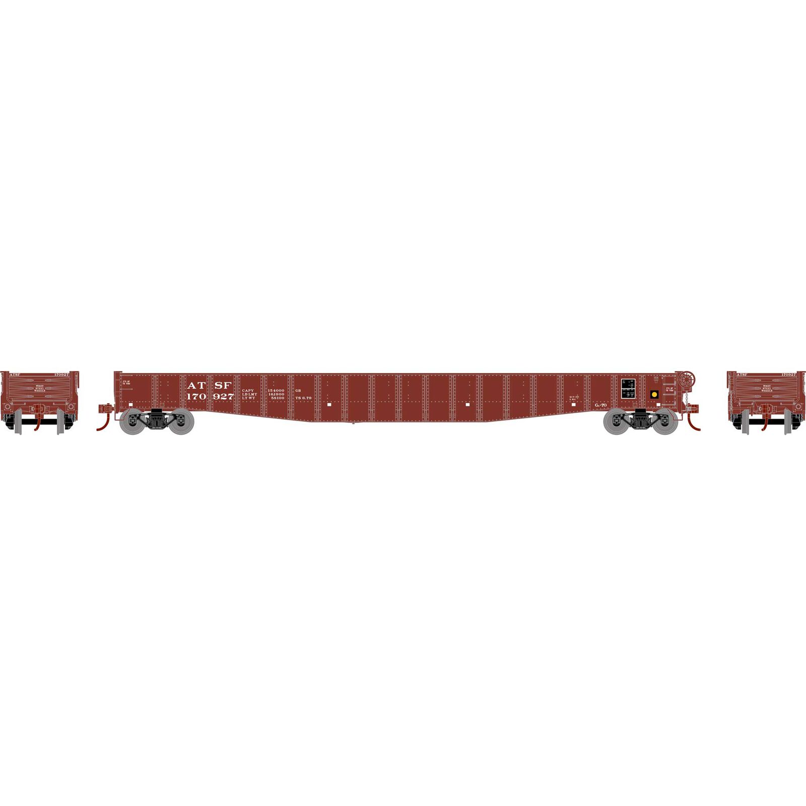 Santa Fe 65' mill gondola #170888