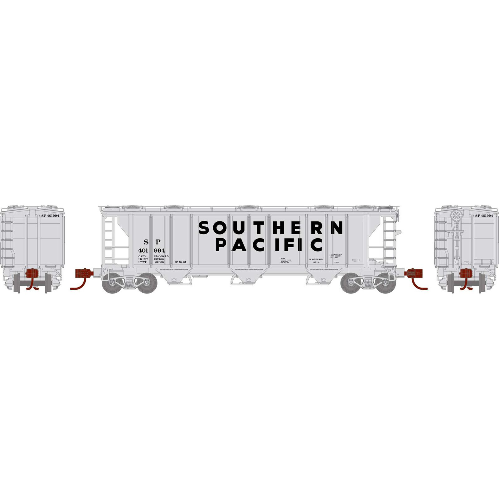 Southern Pacific PS 2893 covered hopper #401994