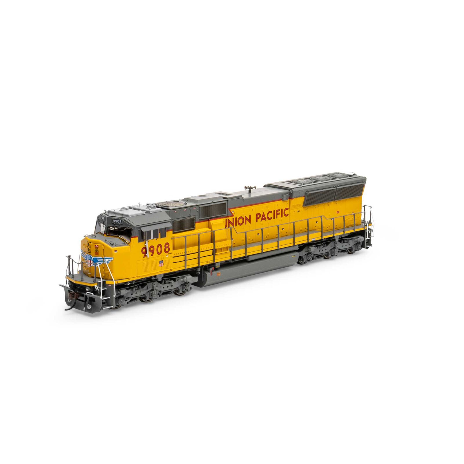 Union Pacific SD59M-2 #9908 with Tsunami2