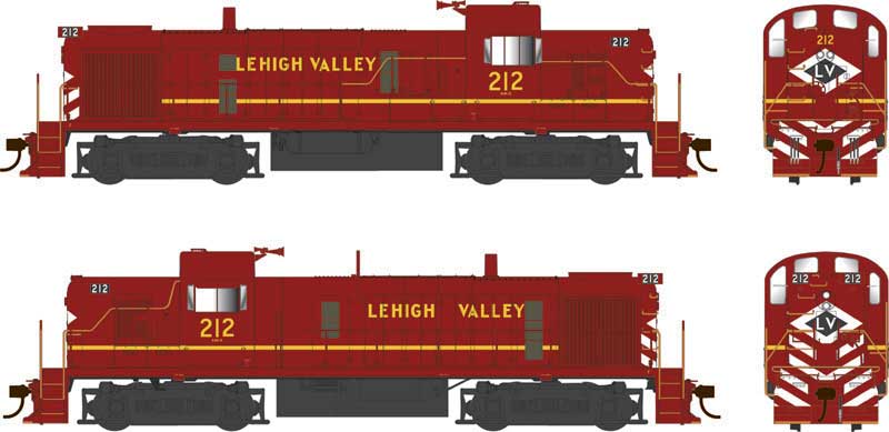 Lehigh Valley (ex-PRR) Alco RS-3 #212 with LokSound