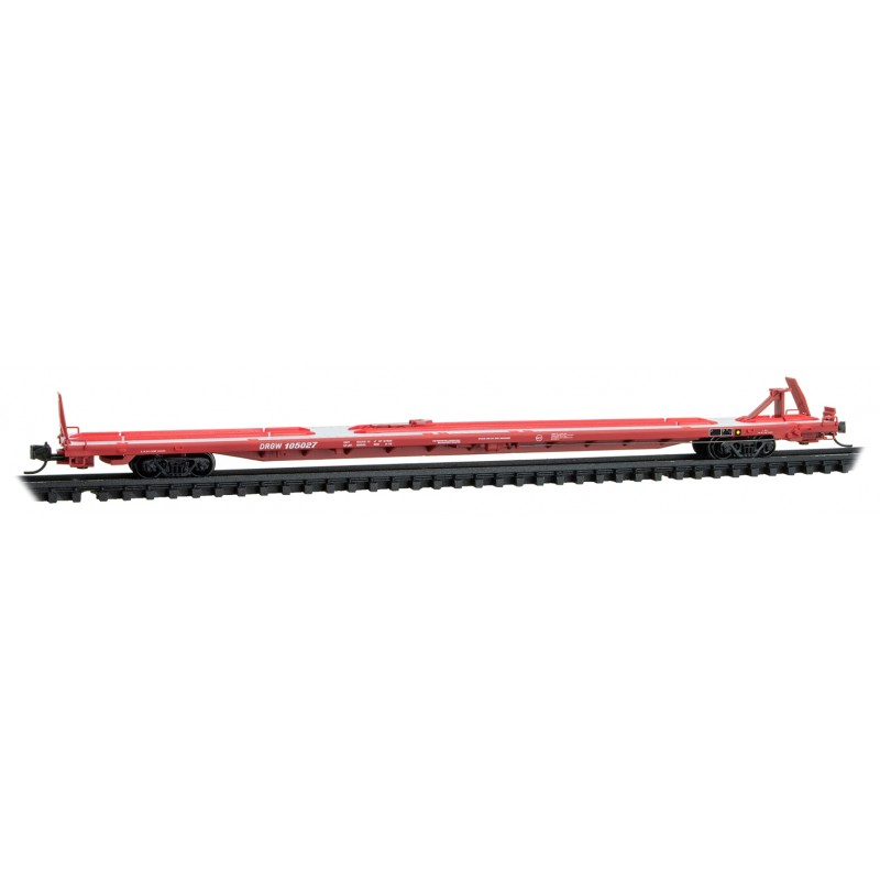 Rio Grande 89' TOFC flatcar #105027