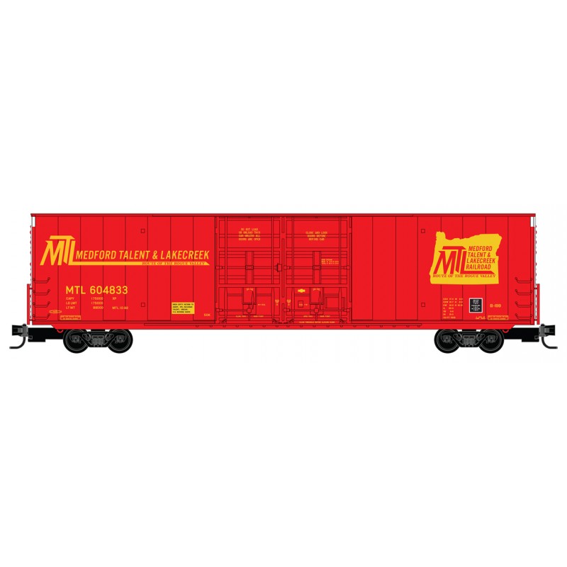 Medford, Talent & Lakecreek 60' double plug door boxcar #604833