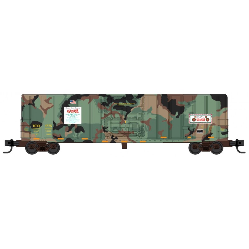 Toys For Tots 50' plug door boxcar 3-pack