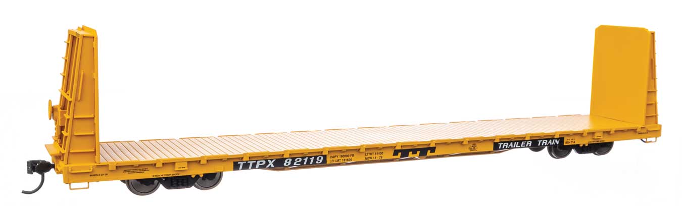 Trailer Train 68' Bulkhead Flat Car #82119