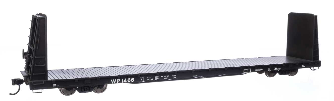Western Pacific 68' Bulkhead Flat Car #1466