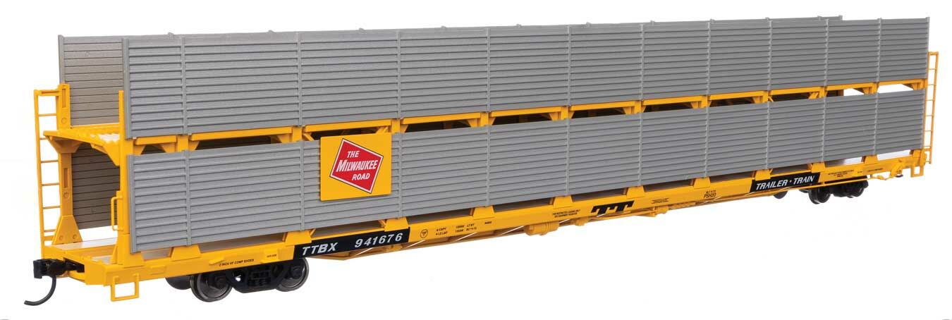 Milwaukee Road 89' bi-level shielded auto carrier #941676