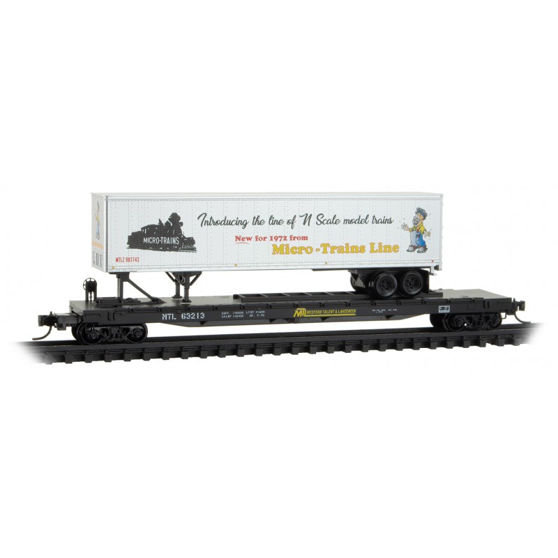 Medford, Talent & Lakecreek 57' Flat Car With Trailer