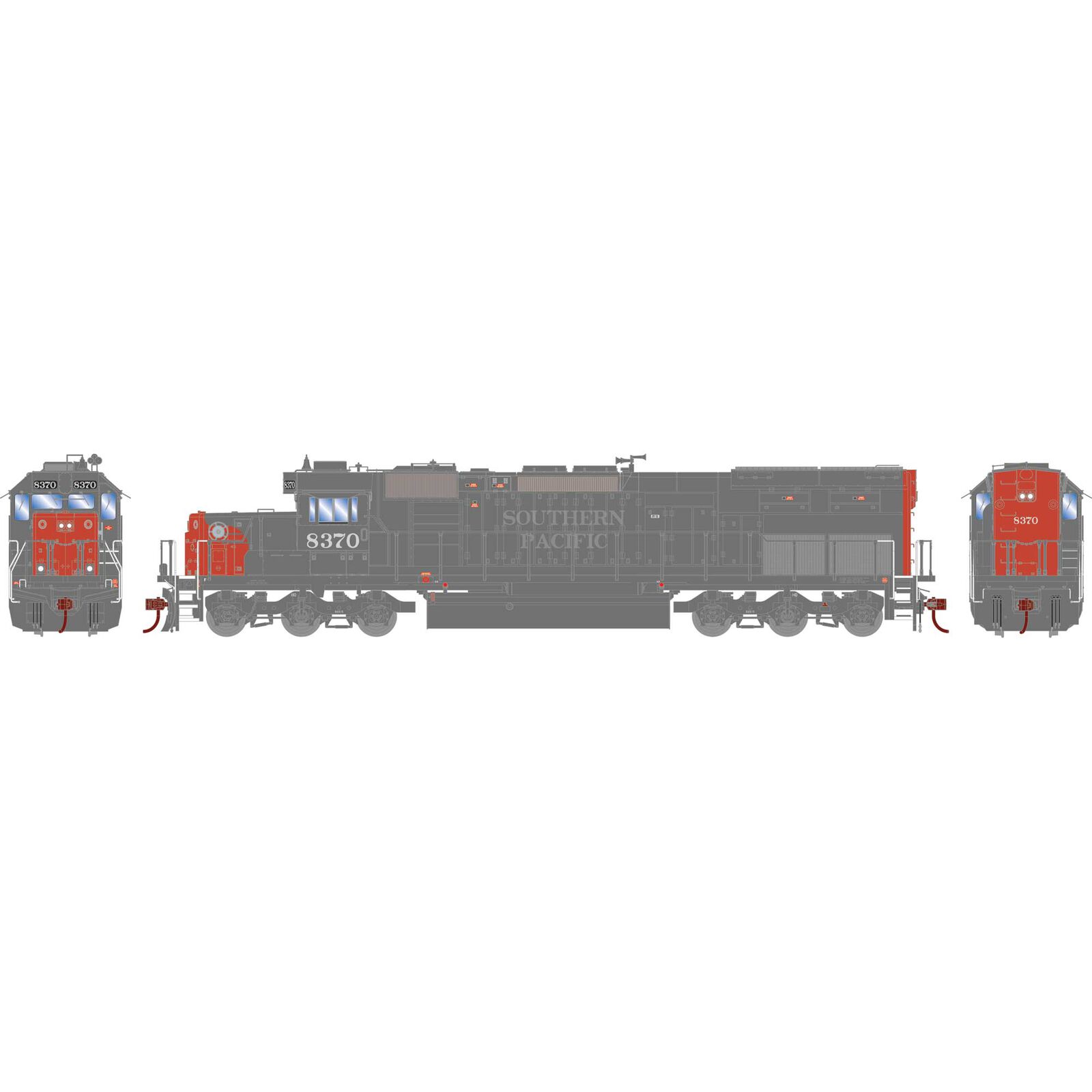 Southern Pacific SD40T-2 #8370 (1990's)