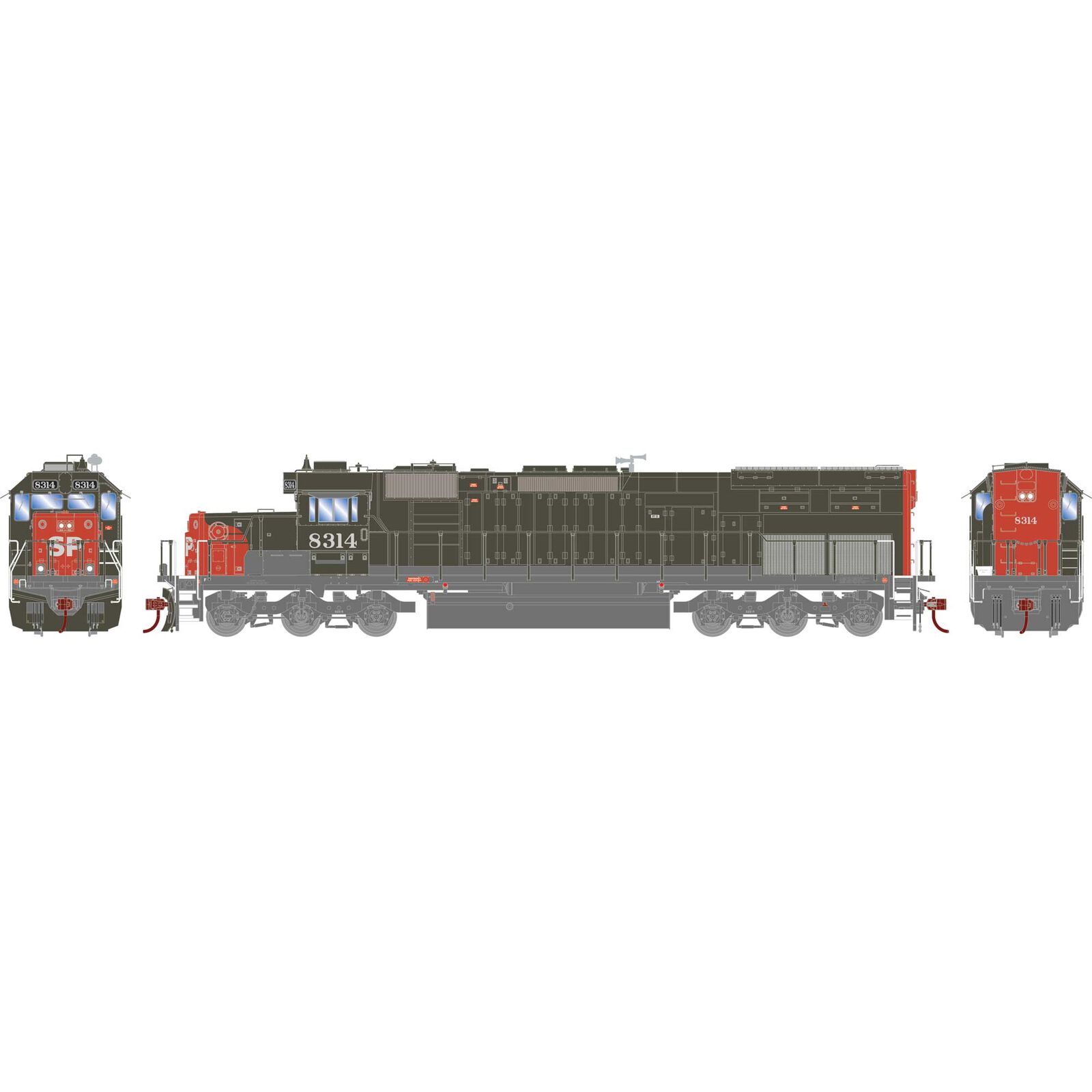 Southern Pacific SD40T-2 #8314 (1990's)