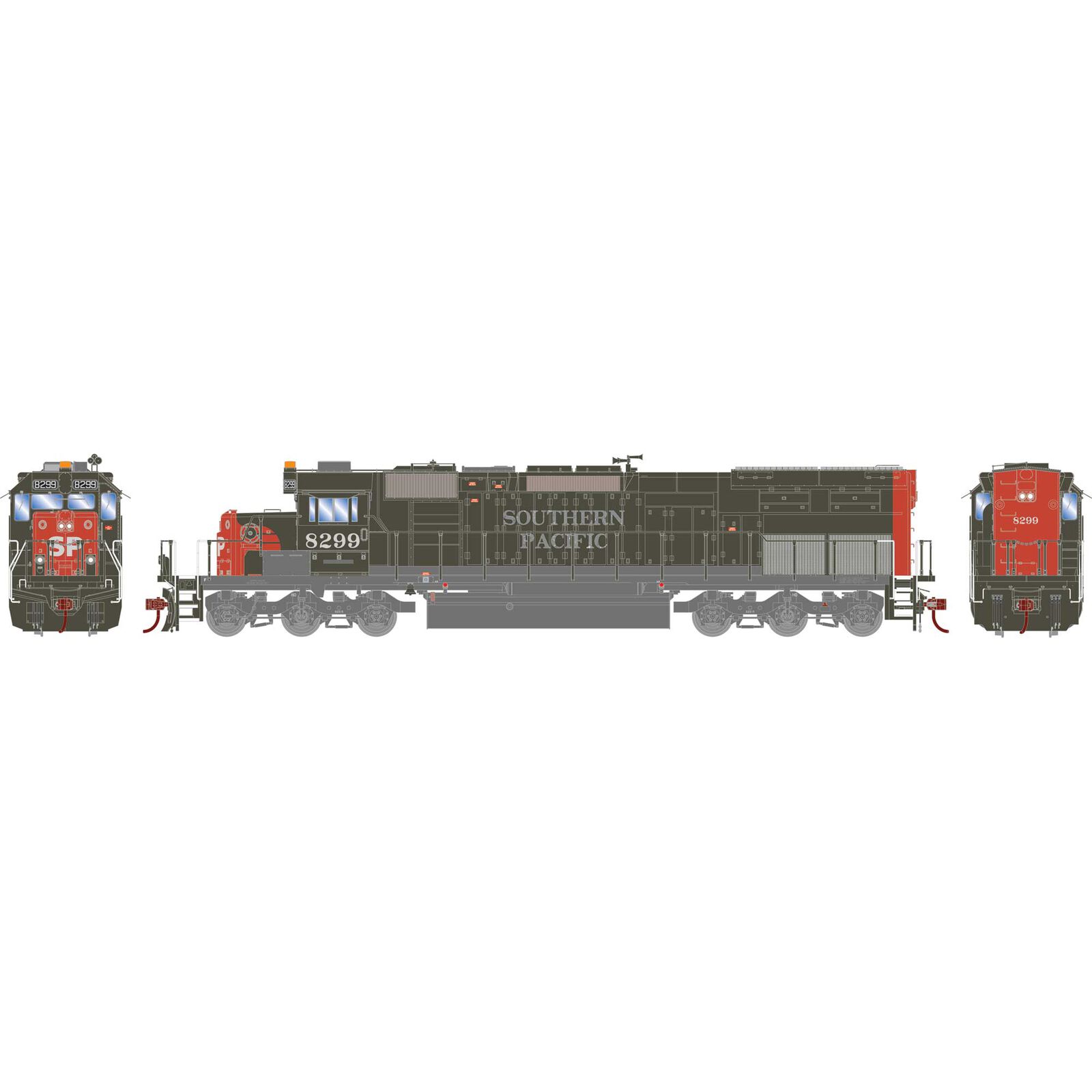 Southern Pacific SD40T-2 #8299 (1990's)