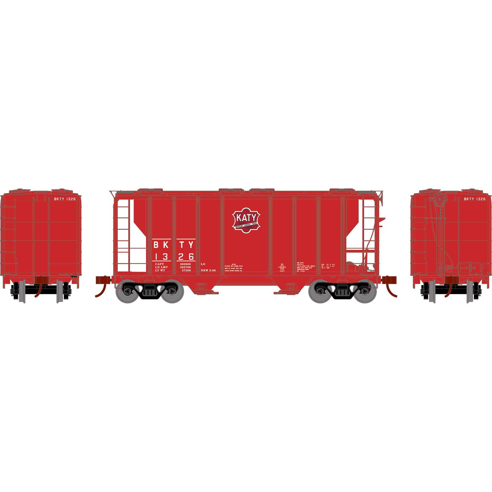 Missouri-Kansas-Texas PS 2600 Covered Hopper #1326
