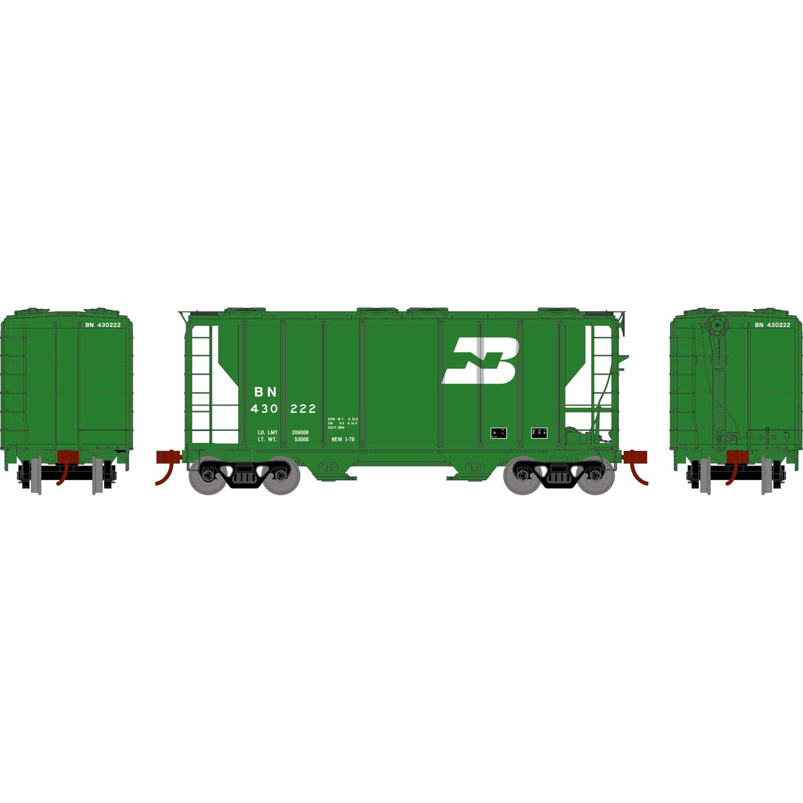 Burlington Northern PS 2600 2-Bay Covered Hopper #430222