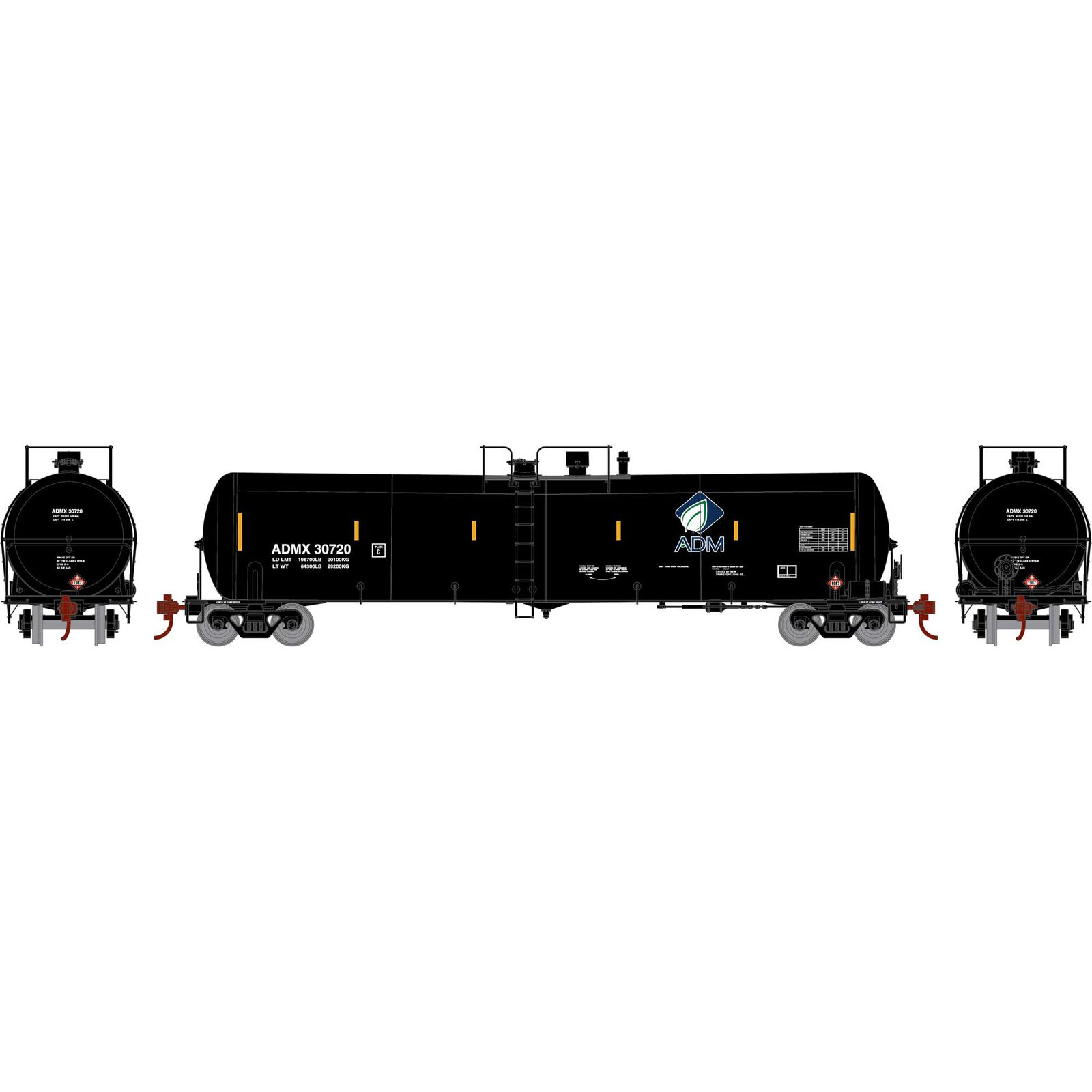 Archer Daniels Midland 30K Gallon Ethanol Tank Car #30720