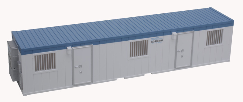Wilmot mobile office container (white / blue)