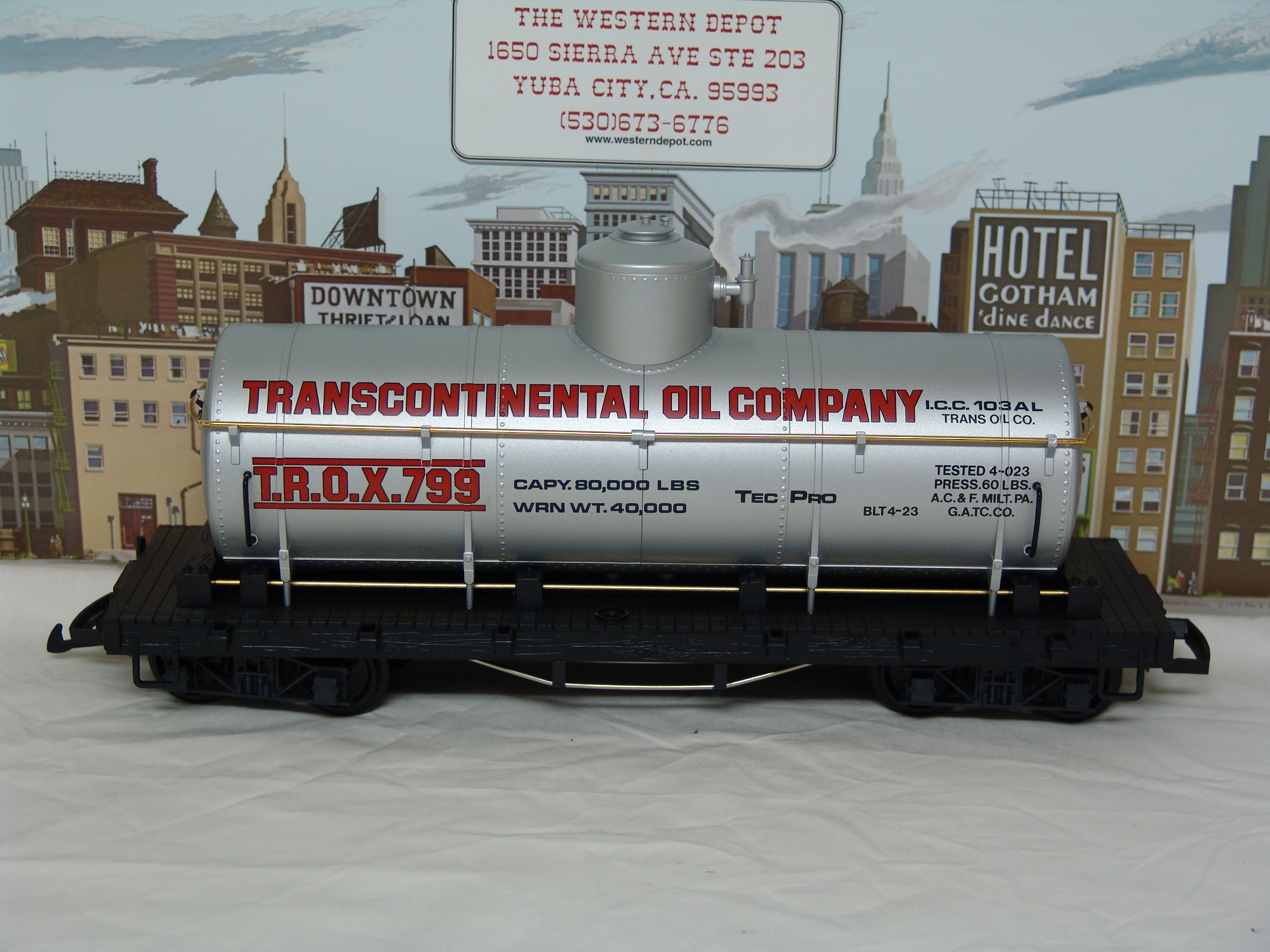 Transcontinental Oil Company tank car #799 (used)