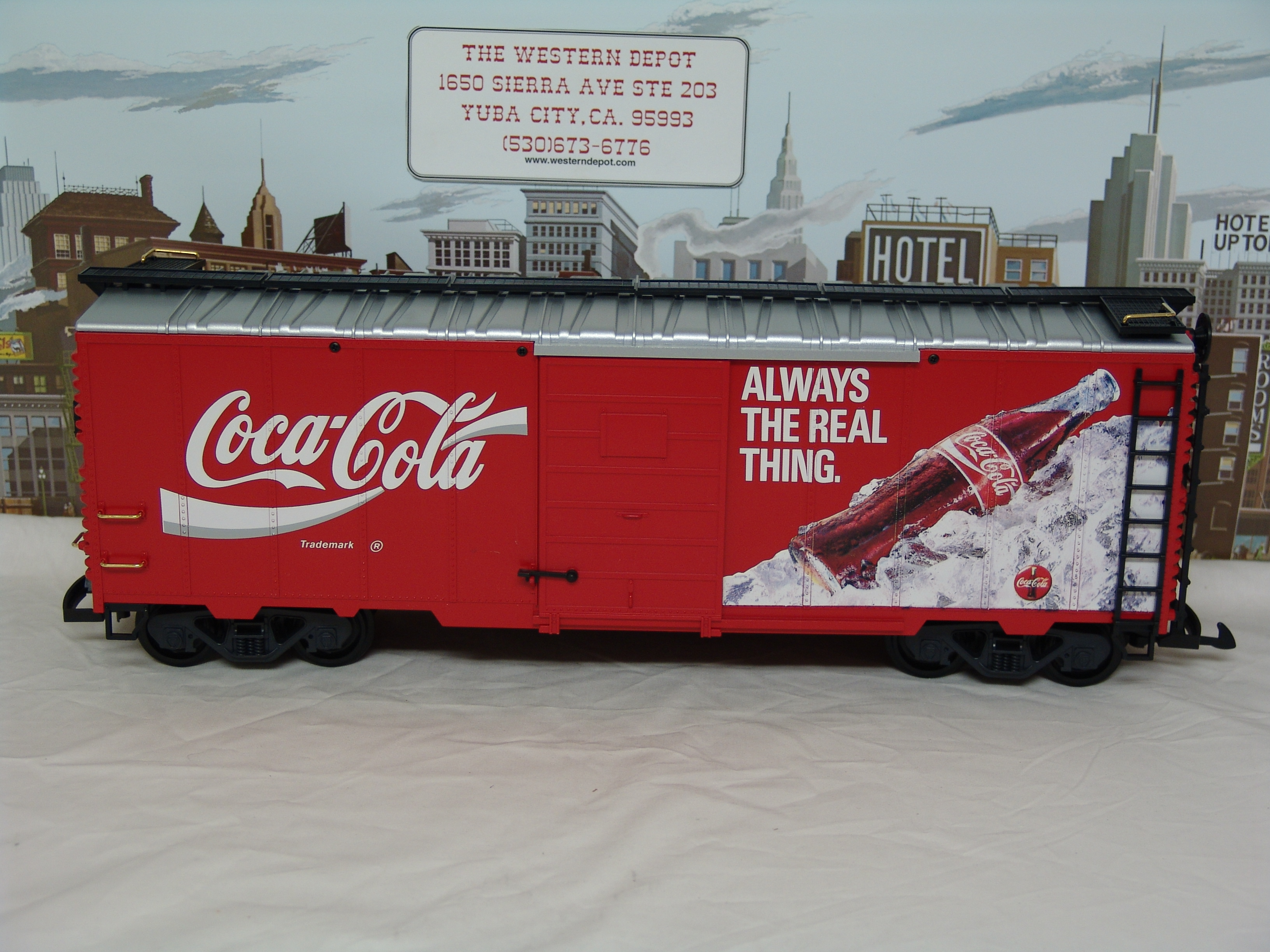 Coca-Cola "Always The Real Thing" boxcar (used)