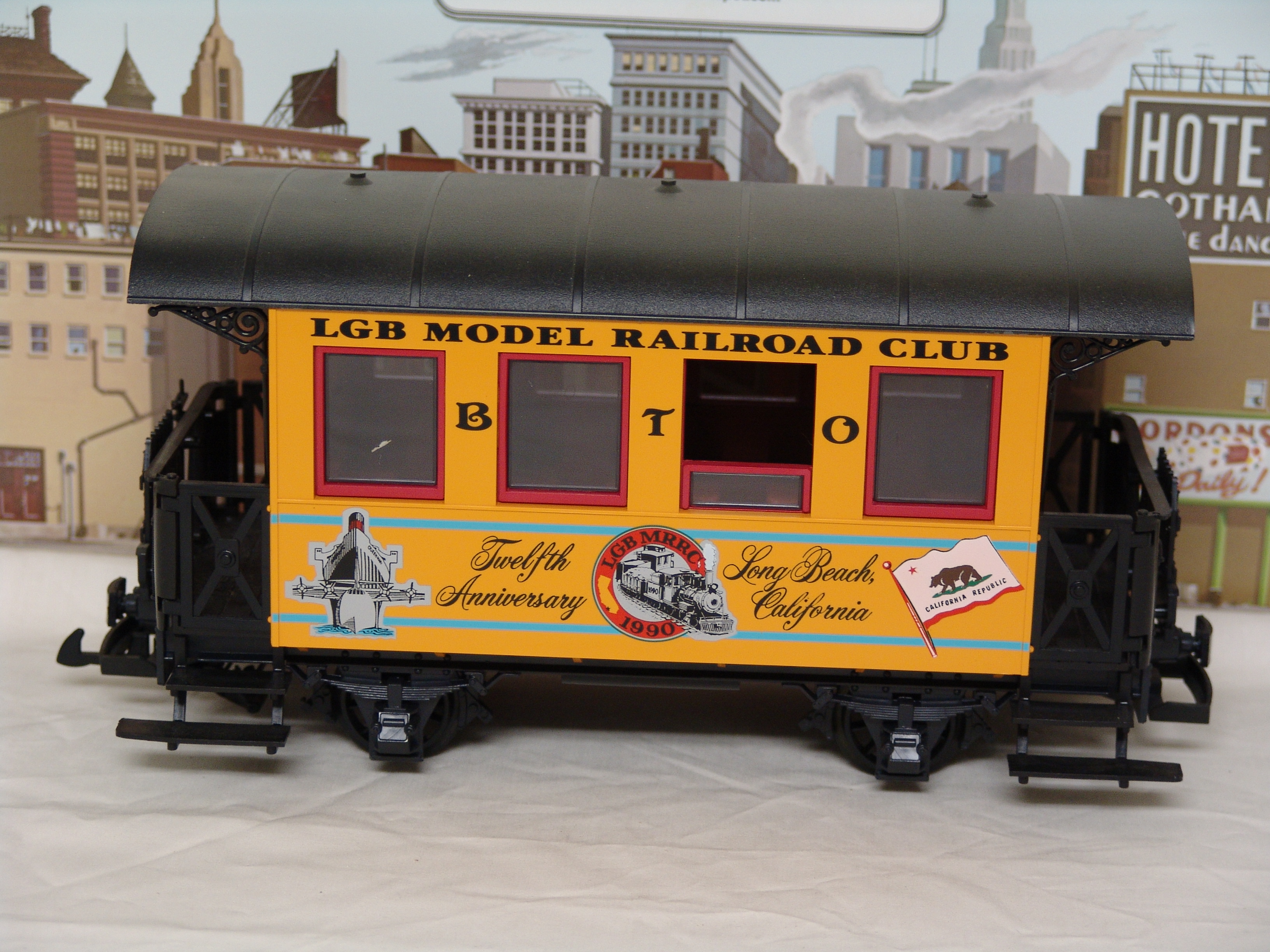 LGB Model Railroad Club 12th Anniversary 1990 coach (used)