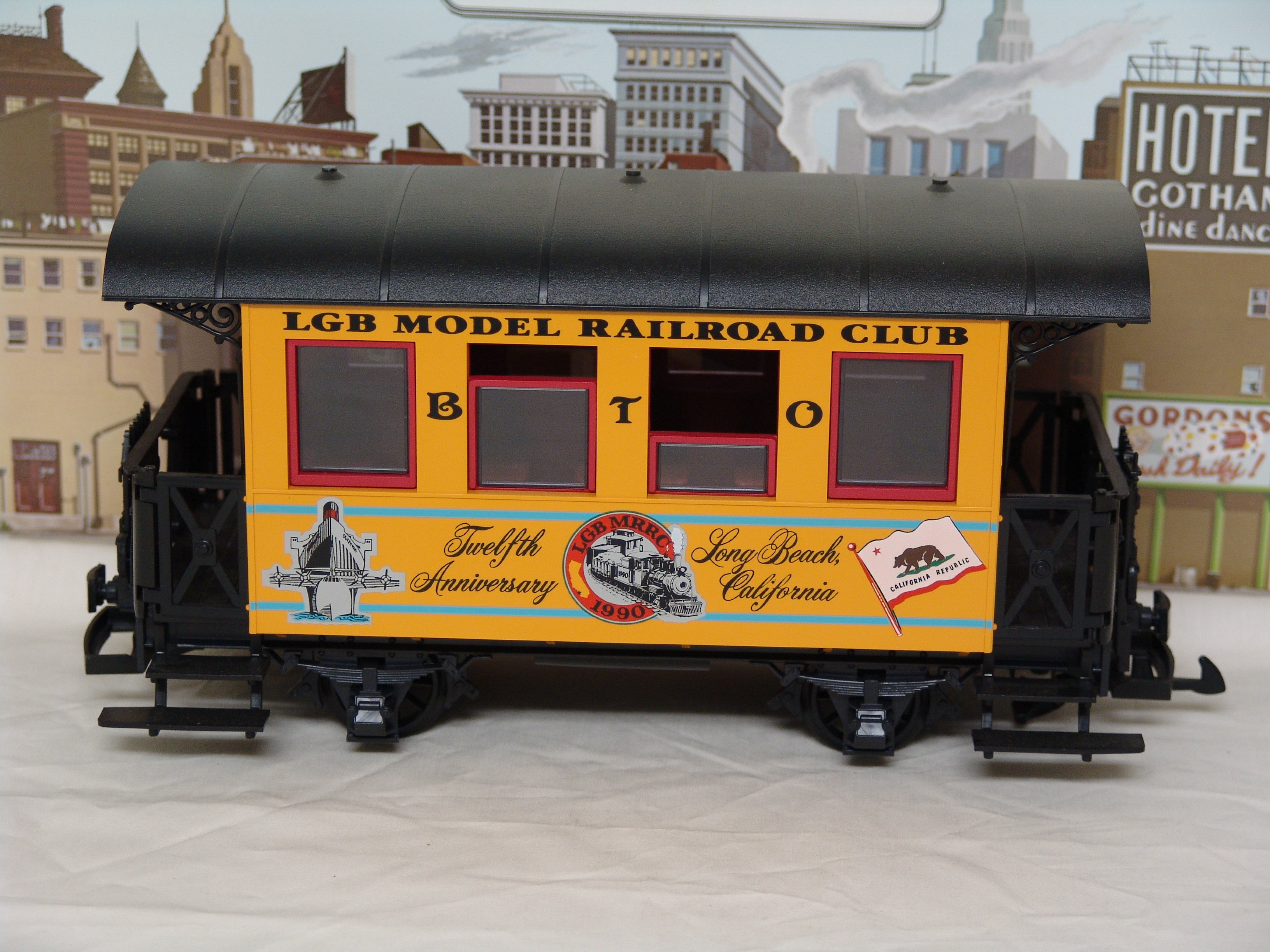LGB Model Railroad Club 12th Anniversary 1990 coach (used)