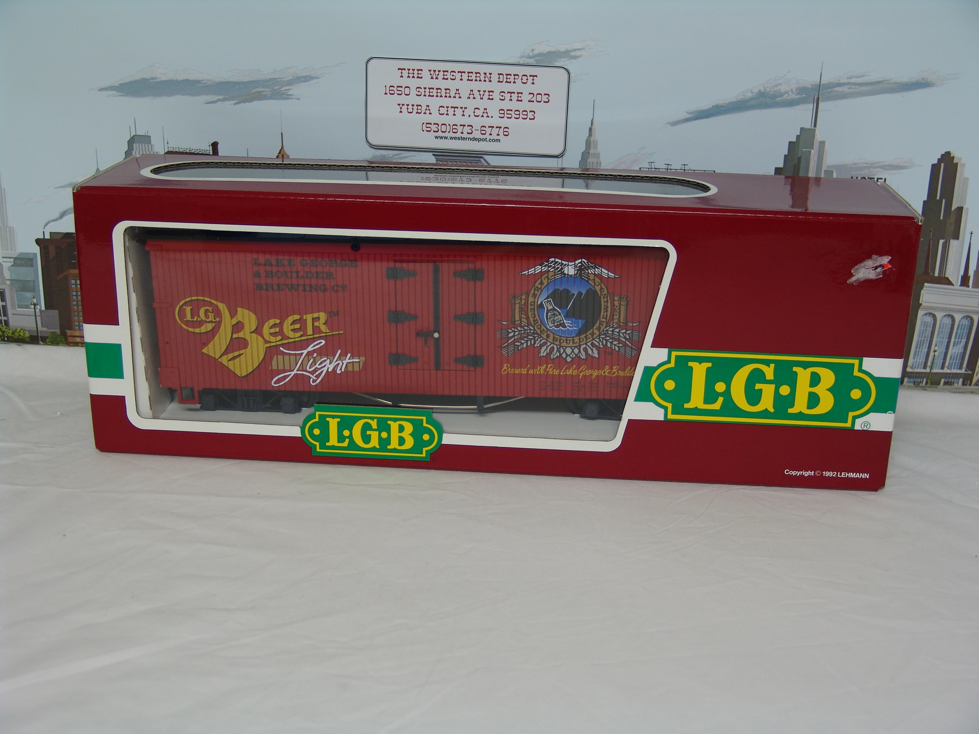 Lake George & Boulder Brewing Co. reefer car (used)